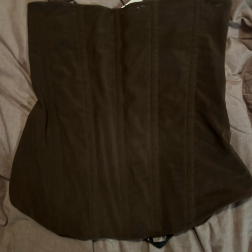 Chocolate Muse Mesh Corset Top Leau